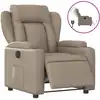 Image de vidaXL Fauteuil relax électrique cappuccino brun similicuir