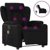 Image de vidaXL Fauteuil de massage électrique noir similicuir