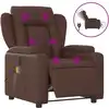 Image de vidaXL Fauteuil de massage électrique brun similicuir