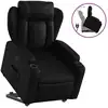 Image de vidaXL Fauteuil relax avec releveur Noir Similicuir