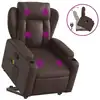 Image de vidaXL Fauteuil de massage avec releveur Marron Similicuir