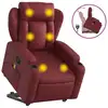 Image de vidaXL Fauteuil de massage avec releveur vin rouge similicuir