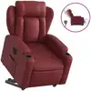 Image de vidaXL Fauteuil relax releveur électrique vin rouge similicuir