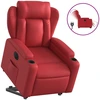 Image de vidaXL Fauteuil relax releveur électrique rouge similicuir
