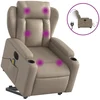 Image de vidaXL Fauteuil de massage avec releveur électrique Cappuccino similicuir
