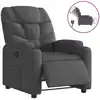 Image de vidaXL Fauteuil relax électrique gris foncé Tissu