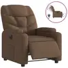 Image de vidaXL Fauteuil relax électrique marron Tissu