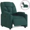 Image de vidaXL Fauteuil relax électrique vert foncé Tissu