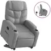 Image de Fauteuil relax avec releveur Gris clair Tissu