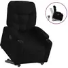 Image de vidaXL Fauteuil relax avec releveur Noir Tissu