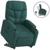 Image de vidaXL Fauteuil relax avec releveur Vert foncé Tissu