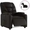 Image de vidaXL Fauteuil relax électrique noir similicuir
