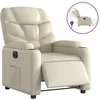Image de vidaXL Fauteuil relax électrique Crème similicuir