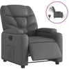 Image de vidaXL Fauteuil relax électrique gris similicuir