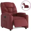 Image de vidaXL Fauteuil relax électrique vin rouge similicuir