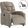 Image de vidaXL Fauteuil relax électrique cappuccino brun similicuir