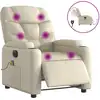 Image de vidaXL Fauteuil de massage électrique Crème similicuir