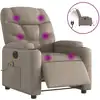 Image de vidaXL Fauteuil de massage électrique Cappuccino-Brun Similicuir
