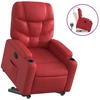 Image de vidaXL Fauteuil relax releveur rouge similicuir