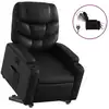 Image de vidaXL Fauteuil relax releveur électrique noir similicuir