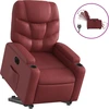 Image de vidaXL Fauteuil relax releveur électrique vin rouge similicuir