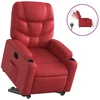 Image de vidaXL Fauteuil relax releveur électrique rouge similicuir