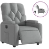 Image de vidaXL Fauteuil relax électrique gris clair Tissu