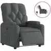 Image de vidaXL Fauteuil relax électrique gris foncé Tissu