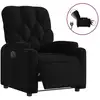 Image de vidaXL Fauteuil relax électrique noir tissu