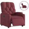 Image de vidaXL Fauteuil relax électrique vin rouge tissu