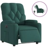 Image de vidaXL Fauteuil relax électrique vert foncé Tissu