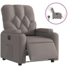 Image de vidaXL Fauteuil relax électrique Tissu Taupe
