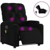 Image de vidaXL Fauteuil de massage électrique noir tissu