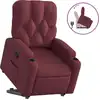 Image de vidaXL Fauteuil relax avec releveur vin rouge Tissu