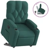 Image de vidaXL Fauteuil relax avec releveur Vert foncé Tissu