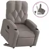 Image de vidaXL Fauteuil relax avec releveur Taupe Tissu