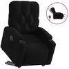 Image de vidaXL Fauteuil relax releveur électrique noir tissu