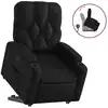 Image de vidaXL Fauteuil relax avec releveur Noir Similicuir