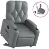 Image de vidaXL Fauteuil relax avec releveur Gris Similicuir