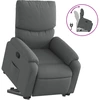 Image de vidaXL Fauteuil relax releveur gris foncé Tissu