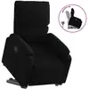 Image de vidaXL Fauteuil relax avec releveur Noir Tissu