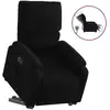 Image de vidaXL Fauteuil relax releveur électrique noir tissu