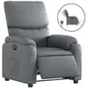 Image de vidaXL Fauteuil relax électrique gris similicuir