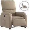 Image de vidaXL Fauteuil relax électrique cappuccino brun similicuir