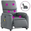 Image de Fauteuil de massage électrique gris similicuir