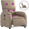 Image de vidaXL Fauteuil de massage électrique Cappuccino-Brun Similicuir