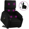 Image de vidaXL Fauteuil de massage avec releveur Noir similicuir
