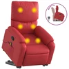 Image de vidaXL Fauteuil de massage avec releveur Rouge similicuir