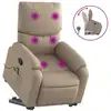 Image de vidaXL Fauteuil de massage avec releveur Cappuccino-Brun Similicuir