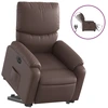 Image de vidaXL Fauteuil relax releveur électrique marron similicuir